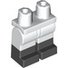 LEGO Weiß Minifigure Hüften und Beine mit Schwarz Boots (21019 / 77601)