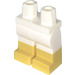 LEGO Bianco Minifigure Fianchi e gambe con Giallo Boots (21019 / 79690)