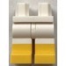LEGO Wit Minifigure Heupen en benen met Geel Boots (21019 / 79690)