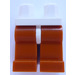 LEGO Wit Minifigure Heupen met Dark Orange Poten (3815 / 73200)