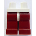 LEGO Blanc Minifigurine Les hanches avec Rouge Foncé Jambes (3815 / 73200)