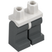 LEGO Weiß Minifigur Hüften mit Dark Stone Grau Beine (73200 / 88584)