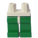 LEGO Weiß Minifigure Hüften mit Green Beine (30464 / 73200)