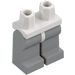 LEGO Weiß Minifigur Hüften mit Medium Stone Grau Beine (73200 / 88584)