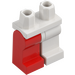 LEGO White Minifigure Legs with White Left Leg and Red Right Leg (3815 / 73200)