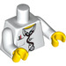 LEGO Weiß Minifigure Torso Buttoned Shirt mit Pens und Stethoscope (76382 / 88585)