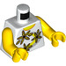 LEGO blanc Minifigure Torse Tank Haut avec Jaune Fleurs (73403 / 76382)