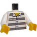 LEGO White Minifigure Torso with Prison Stripes and 50380 with 5 Buttons (76382)