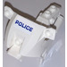 LEGO White Motorcycle Fairing with Dark Blue POLICE Sticker (52035)