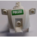LEGO White Motorcycle Fairing with &quot;POLIZEI&quot; Sticker (52035)