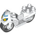 LEGO White Motorcycle Front (12099 / 93702)