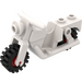 LEGO White Motorcycle Old Style with Red Wheels