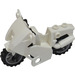 LEGO White Motorcycle with Black Chassis