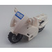 LEGO White Motorcycle with Black Chassis with Sticker