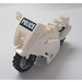 LEGO Weiß Motorcycle with Black Chassis with Sticker from Set 60007