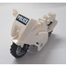 LEGO blanc Moto avec Noir Châssis avec Autocollant from Set 60007
