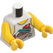 LEGO Bianco Mr. Tang Minifigure Busto (973 / 76382)