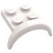 LEGO White Mudguard Plate 2 x 2 with Wheel Arch (49097)