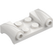 LEGO White Mudguard Plate 2 x 4 with Headlights and Curved Fenders (93590)