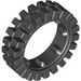 LEGO Weiß Narrow Reifen 24 x 7 mit Ridges Inside mit Backstein 2 x 4 Räder Halter mit rot Freestyle Räder Assembly
