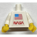 LEGO Valkoinen NASA Astronautti jossa Vartalo Tarra Vartalo (973)