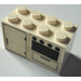LEGO White Oven and Fridge Stickered Assembly