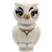 LEGO Blanc Chouette avec Gold Features et Violet et Marron Yeux (21333)