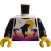 LEGO White Paddle Surfer Torso (973)