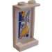 LEGO blanc Panneau 1 x 2 x 3 avec Street Map Autocollant avec supports latéraux - tenons creux (74968)