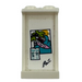 LEGO White Panel 1 x 2 x 3 with Surfing Poster Sticker with Side Supports - Hollow Studs (35340)