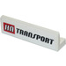 LEGO White Panel 1 x 4 with Rounded Corners with &#039;HA TRANSPORT&#039; Sticker (15207 / 30413)