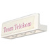 LEGO White Panel 1 x 4 with Rounded Corners with Pink &#039;Team Telekom&#039; Sticker (15207)