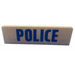 LEGO White Panel 1 x 4 with Rounded Corners with &#039;POLICE&#039; Sticker (15207)