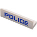 LEGO White Panel 1 x 4 with Rounded Corners with Police Sticker (15207)