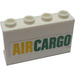 LEGO White Panel 1 x 4 x 2 with &quot;AIRCARGO&quot; Sticker (14718)