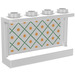 LEGO White Panel 1 x 4 x 2 with Green Lines and Orange Stars Wallpaper Sticker