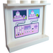 LEGO Weiß Panel 1 x 4 x 3 mit 2 screens und console Aufkleber mit Seitenstützen, Hohlbolzen (35323)