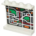 LEGO blanc Panneau 1 x 4 x 3 avec Alien Map Autocollant sans supports latéraux, tenons creux (4215)