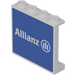 LEGO White Panel 1 x 4 x 3 with &#039;Allianz&#039; Sticker with Side Supports, Hollow Studs (60581)