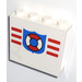 LEGO blanc Panneau 1 x 4 x 3 avec Coast Garder Emblem Autocollant sans supports latéraux, tenons pleins (4215)