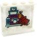 LEGO Weiß Panel 1 x 4 x 3 mit Diaper und Baby supplies Aufkleber mit Seitenstützen, Hohlbolzen (35323)