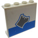 LEGO Weiß Panel 1 x 4 x 3 mit Hund Kopf Facing Recht Aufkleber ohne seitliche Stützen, hohle Bolzen (4215)