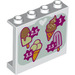 LEGO blanc Panneau 1 x 4 x 3 avec Crème glacée price sign avec supports latéraux, tenons creux (26341 / 60581)