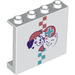 LEGO Weiß Panel 1 x 4 x 3 mit Pet Clinic Emblem mit Seitenstützen, Hohlbolzen (35323 / 80079)