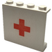 LEGO White Panel 1 x 4 x 3 with Red Cross without Side Supports, Solid Studs (4215)