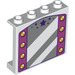 LEGO Wit Paneel 1 x 4 x 3 met Star mirror met lights Omhoog each Kant met zijsteunen, holle noppen (35323 / 74612)