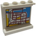 LEGO blanc Panneau 1 x 4 x 3 avec Street Map sur Inside Autocollant sans supports latéraux, tenons creux (4215)
