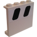 LEGO White Panel 1 x 4 x 3 with Two Windows (Left) Sticker with Side Supports, Hollow Studs (60581)