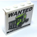 LEGO Blanc Panneau 1 x 4 x 3 avec &#039;WANTED&#039;, &#039;$ 1.000.000 Reward&#039; et Truck Autocollant avec supports latéraux, tenons creux (60581)