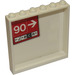 LEGO Wit Paneel 1 x 6 x 5 met &#039;90&#039; en Wit Pijl Sticker (59349)